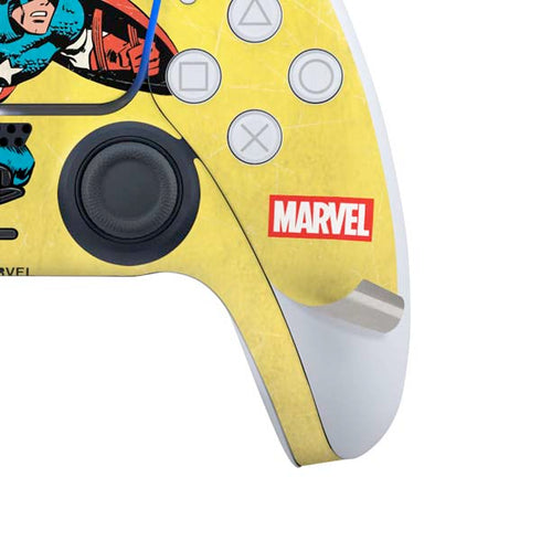 Marvel Classic Comics Captain America PS5 Controller Skin